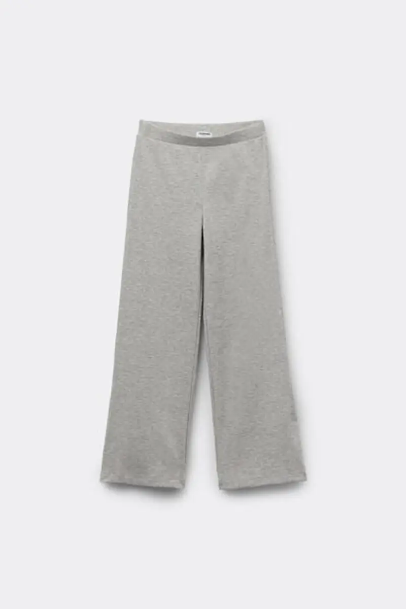 Pantapalazzo Bimba Cotone a Costine Bambina Grigio