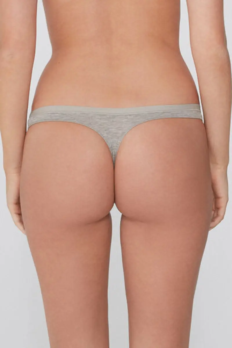 Tezenis Perizoma in cotone organico Donna Grigio Taglia L miniatura 2