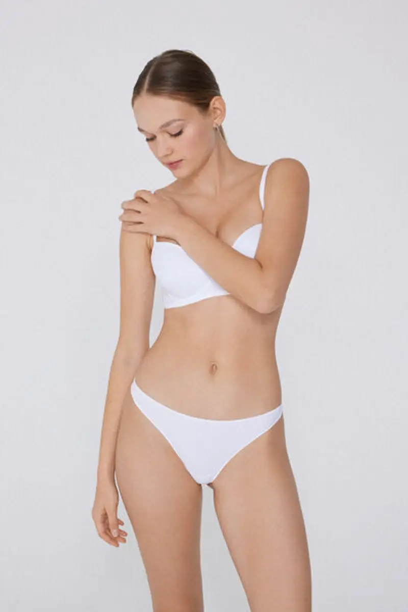 Tezenis Perizoma in Microfibra Riciclata Donna Bianco Taglia L miniatura 3