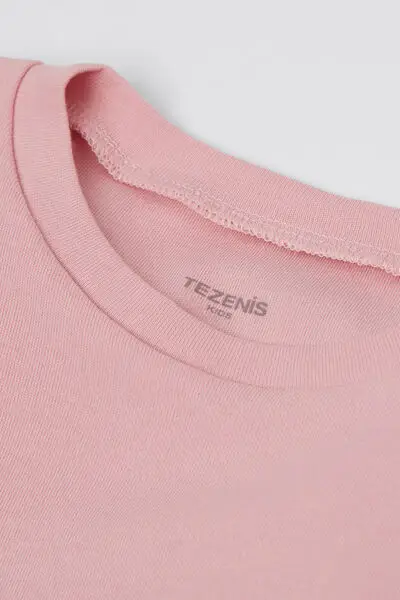 Pigiama Lungo Bimba Cotone Pesante Stampa Cuori Bambina Rosa miniatura 2