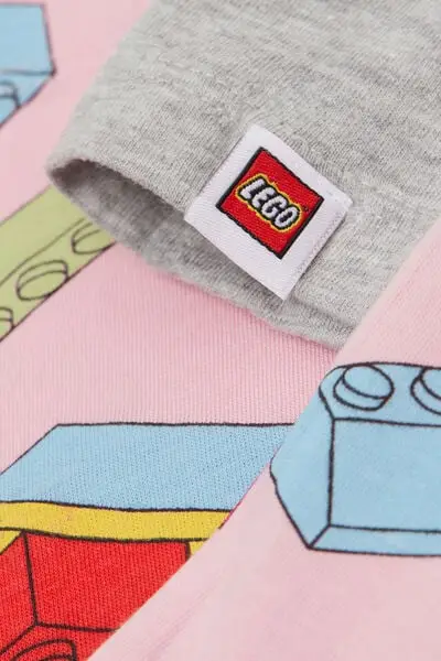 Pigiama Lungo Bimba in Cotone Stampa Lego Bambina Stampa miniatura 3