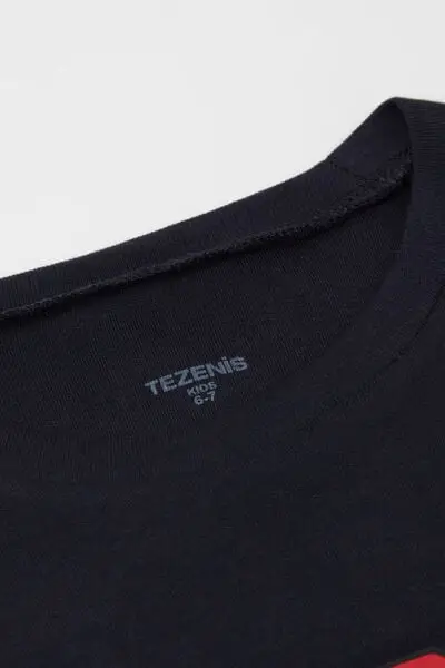 Pigiama Lungo Bimbo Cotone Stampa "Off piste" Bambino Blu miniatura 2