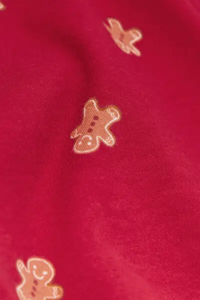 Pigiama Lungo Cotone Pesante Gingerbread Bimbi Unisex Unisex Stampa miniatura 2