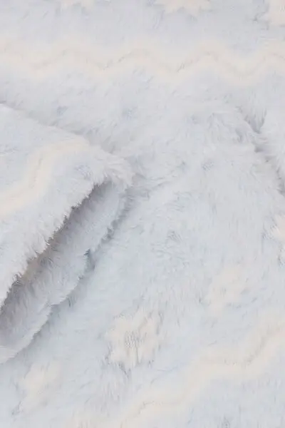 Pigiama Lungo Pile Devoré Bimba Stampa Nordica Bambina Azzurro miniatura 3