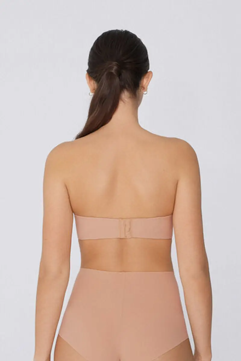 Tezenis Reggiseno a Fascia Leggermente Imbottito Microfibra Riciclata Full Coverage Donna Naturale Taglia 4E miniatura 2