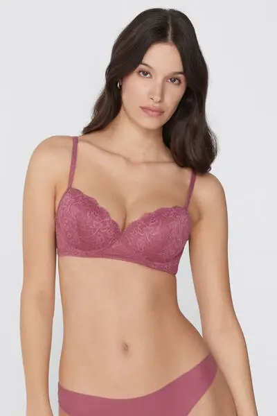 Tezenis Reggiseno Balconcino Leggermente Imbottito in Pizzo Riciclato miniatura 2