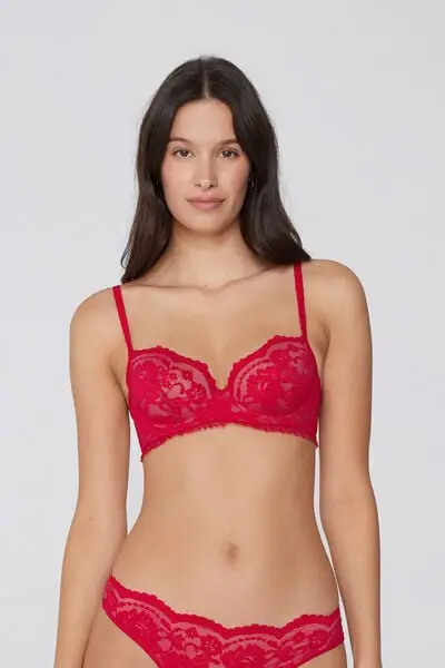 Reggiseno Balconcino Leggermente Imbottito Wien Romantic Fantasy Donna Rosso miniatura 2
