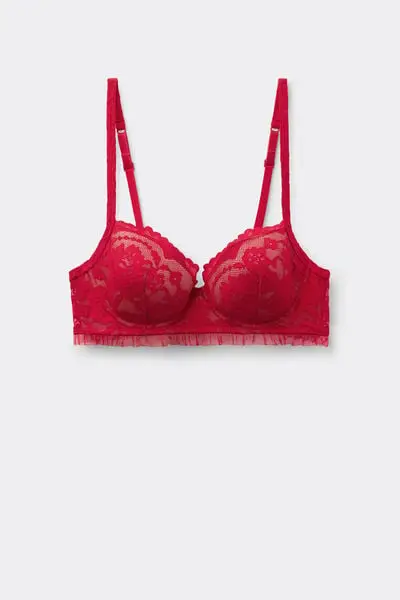 Reggiseno Balconcino Leggermente Imbottito Wien Romantic Fantasy Donna Rosso