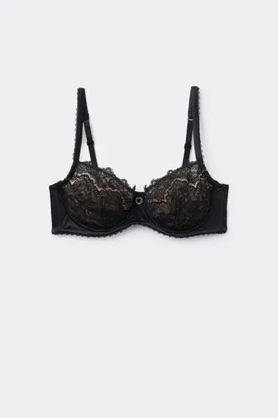 Reggiseno Balconcino Paris Dark Romance Donna Nero