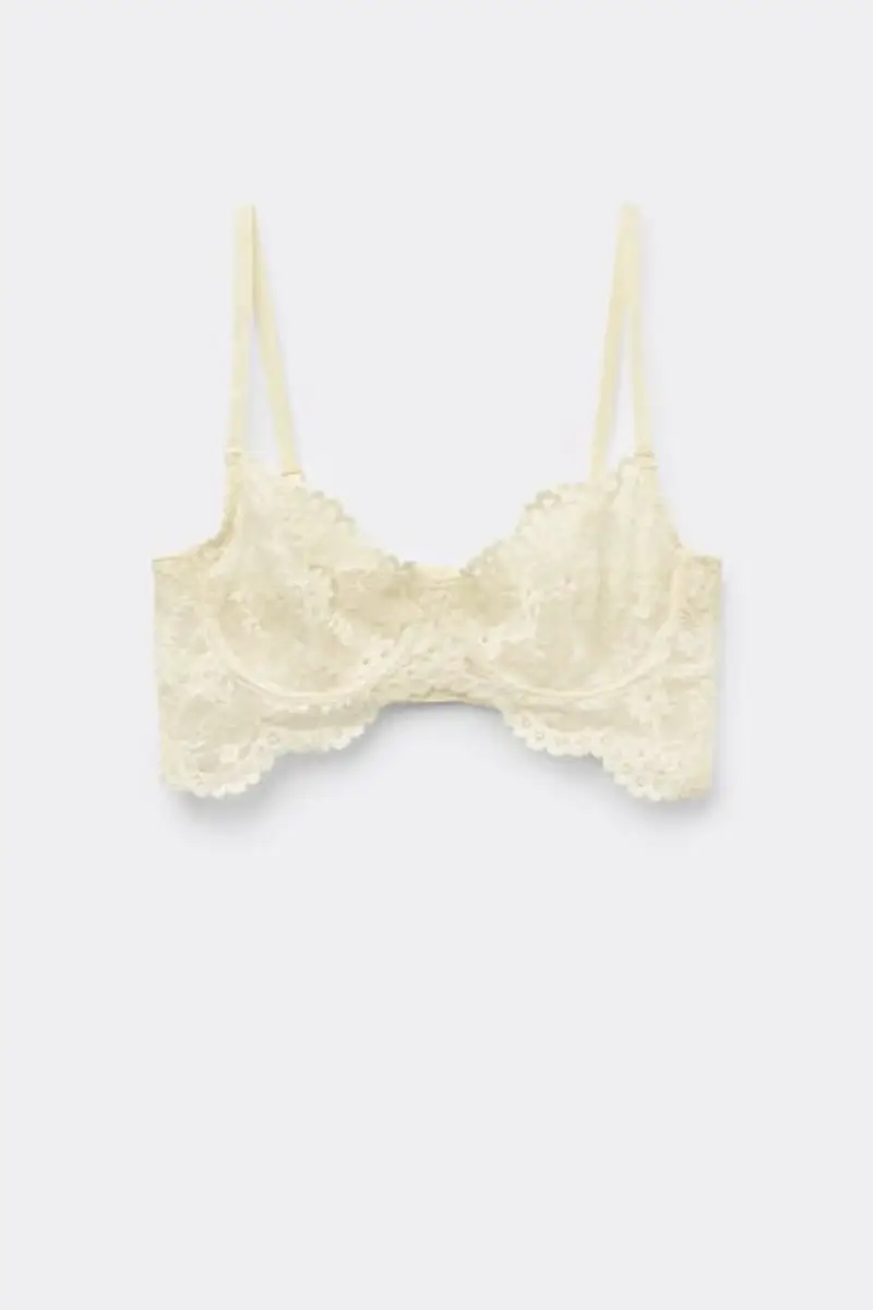 Tezenis Reggiseno Balconcino Paris Eternal Cotton Donna Avorio Taglia 2B