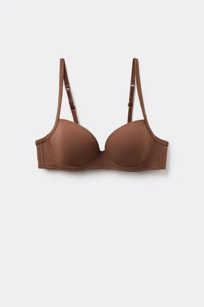 Reggiseno Balconette in Microfibra Riciclata Wien Donna Marrone