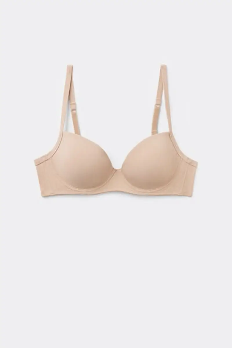 Tezenis Reggiseno Balconette in Microfibra Riciclata Wien Donna Naturale Taglia 3D
