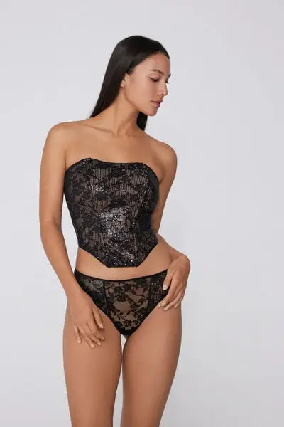 Tezenis Top Donna Nero 3965190 miniatura 3