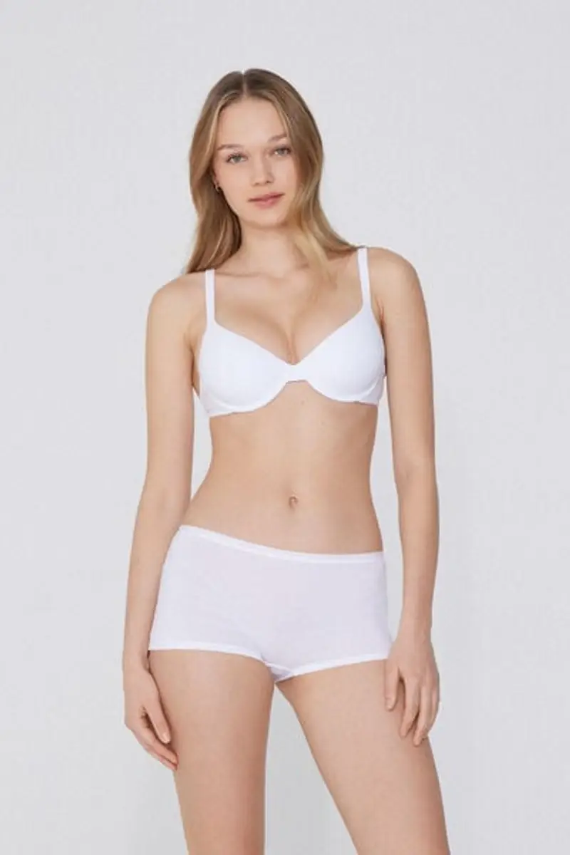 Tezenis Reggiseno Cotone Organico Push-up Athens Donna Bianco Taglia 1B miniatura 3