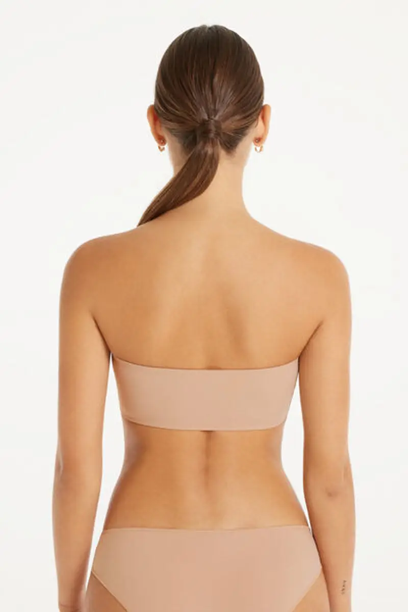 Tezenis Reggiseno Fascia Sidney Microfibra Riciclata Donna Naturale Taglia M/L miniatura 2