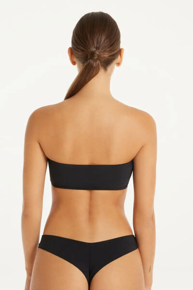 Tezenis Reggiseno Fascia Sidney Microfibra Riciclata Donna Nero Taglia M/L miniatura 2