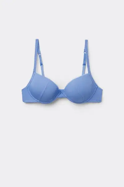 Reggiseno Push-Up Athens Cotton Cutie Donna Blu