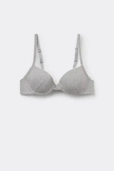Reggiseno Push-Up Athens Cotton Cutie Donna Grigio