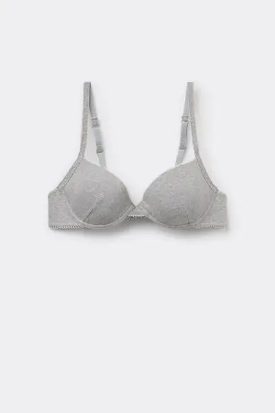 Reggiseno Push-Up Athens Cotton Cutie Donna Grigio