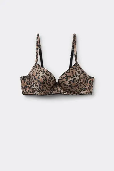 Reggiseno Push-Up Imbottito Berlin Sauvage Soul Donna Animalier