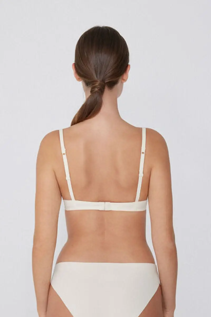 Tezenis Reggiseno Push-up Imbottito in Microfibra Riciclata Venice Donna Avorio Taglia 1B miniatura 2