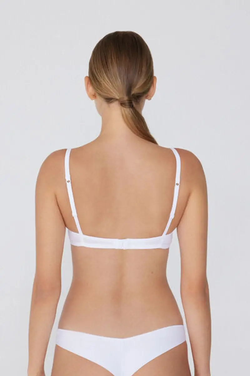 Tezenis Reggiseno Push-up Imbottito in Microfibra Riciclata Venice Donna Bianco Taglia 1B miniatura 2