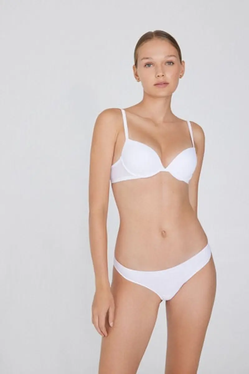 Tezenis Reggiseno Push-up Imbottito in Microfibra Riciclata Venice Donna Bianco Taglia 1B miniatura 3