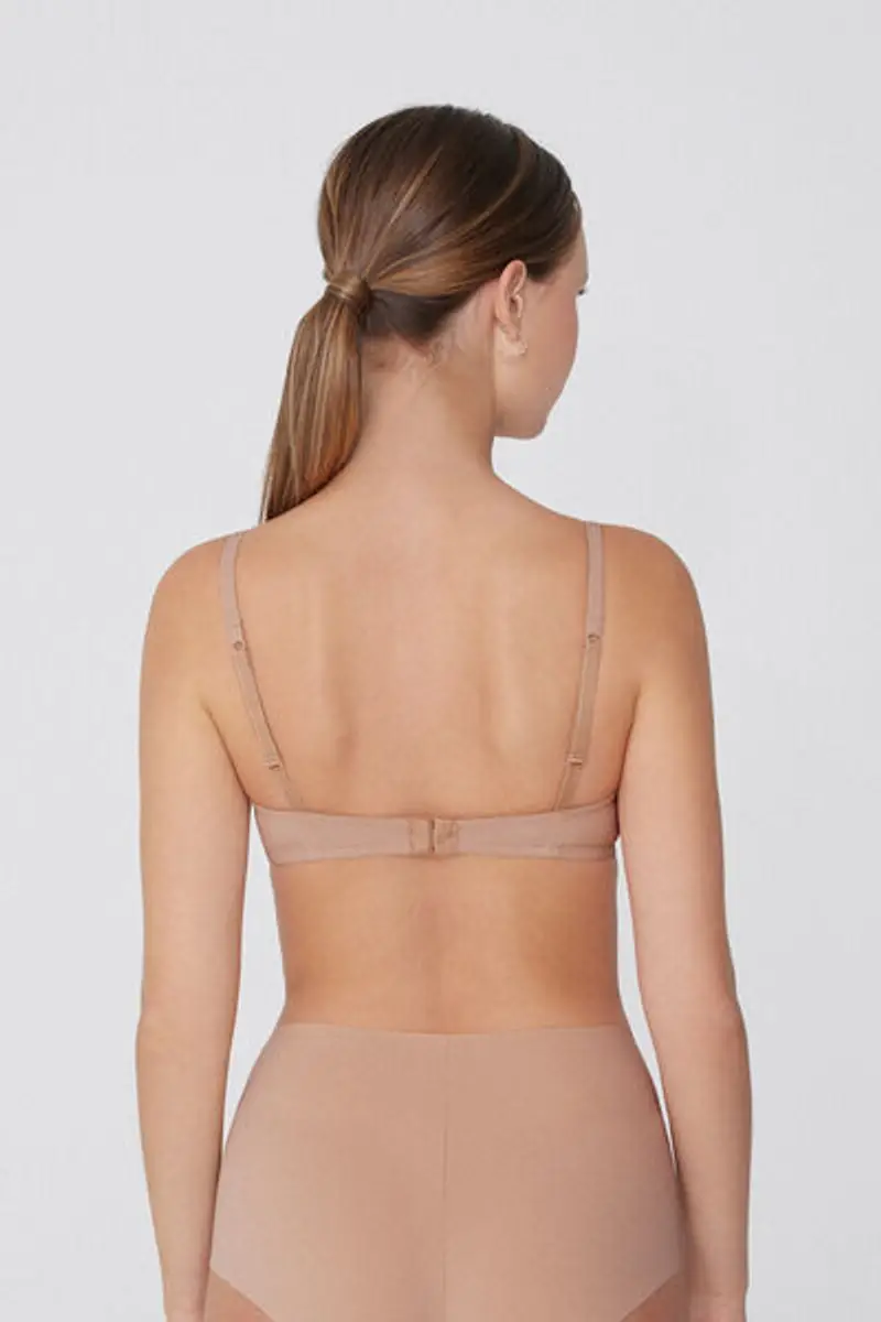 Tezenis Reggiseno Push-up Imbottito in Microfibra Riciclata Venice Donna Naturale Taglia 1B miniatura 2