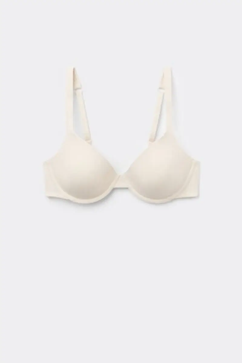 Tezenis Reggiseno Push-up Microfibra Riciclata Athens Donna Avorio Taglia 1B