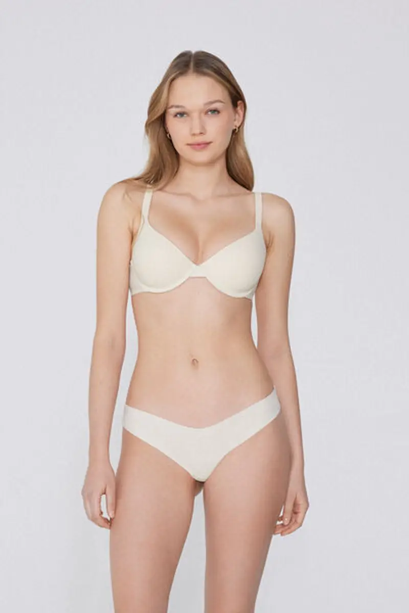Tezenis Reggiseno Push-up Microfibra Riciclata Athens Donna Avorio Taglia 1B miniatura 3