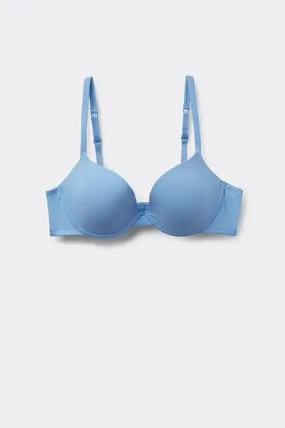 Reggiseno Push-up Microfibra Riciclata Athens Donna Azzurro