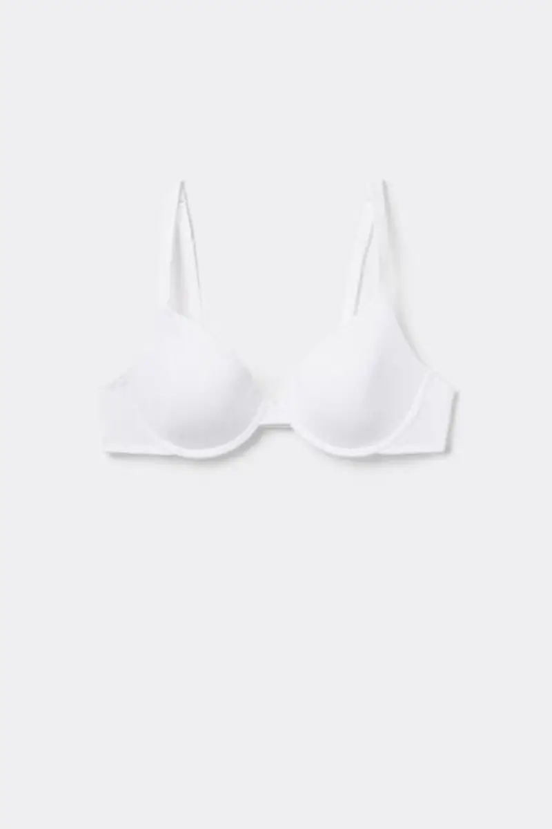 Tezenis Reggiseno Push-up Microfibra Riciclata Athens Donna Bianco Taglia 1B