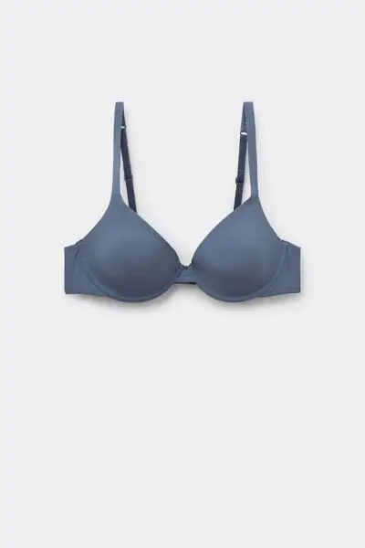 Reggiseno Push-up Microfibra Riciclata Athens Donna Blu