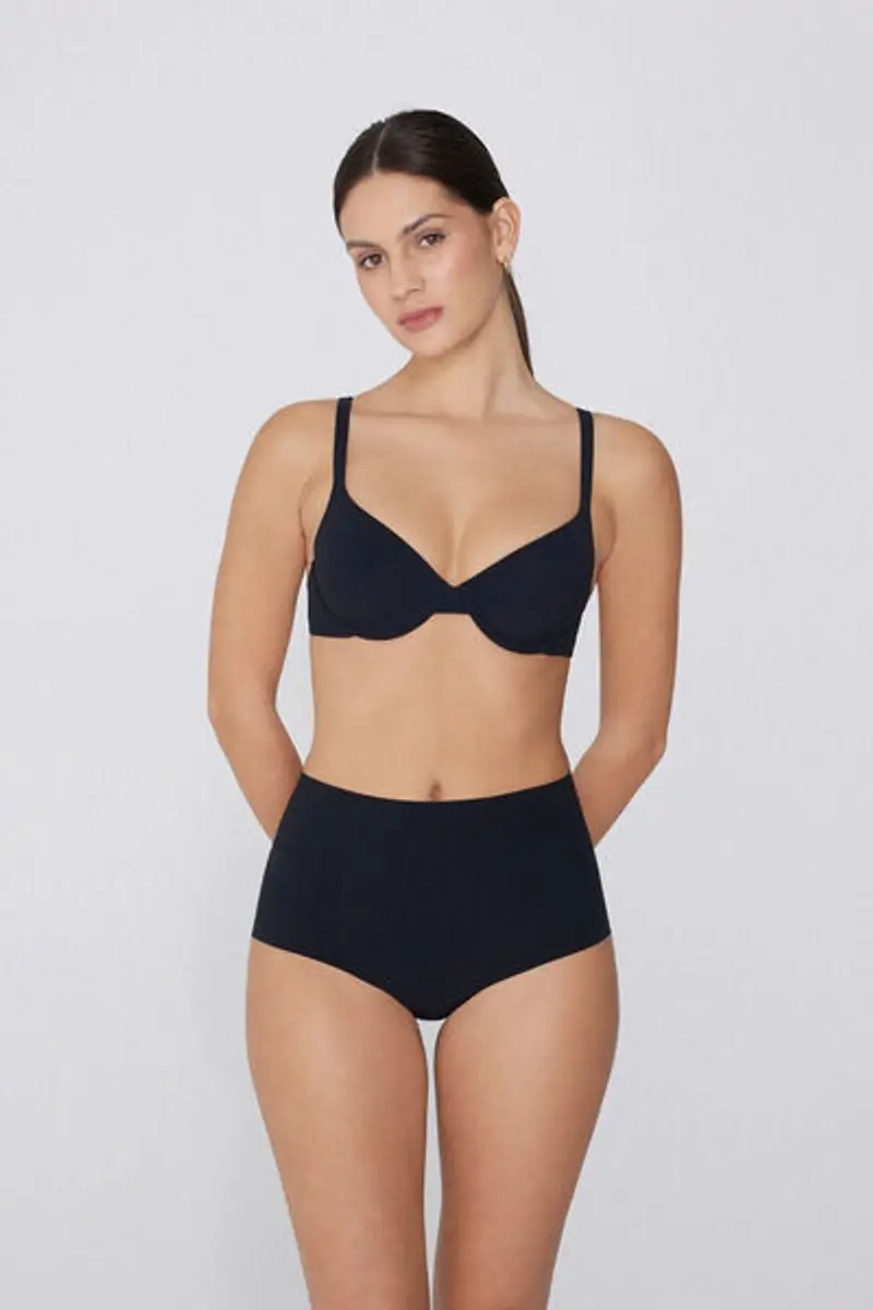 Tezenis Reggiseno Push-up Microfibra Riciclata Athens Donna Nero Taglia 1B miniatura 3