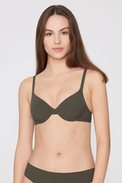 Reggiseno Push-up Microfibra Riciclata Athens Donna Verde miniatura 2