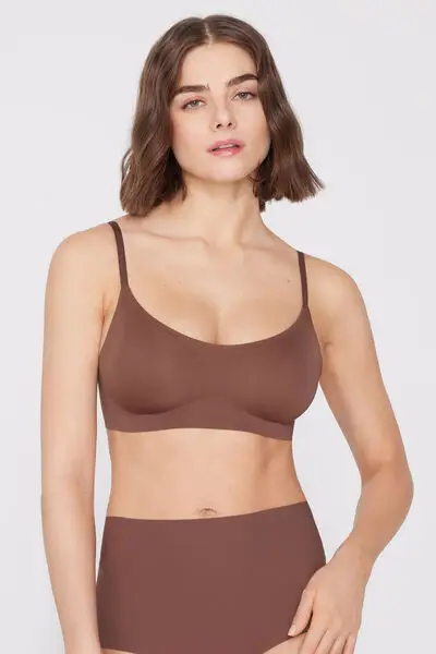 Reggiseno Push-Up Taglio Vivo Natural Lifting Plus Donna Marrone miniatura 2