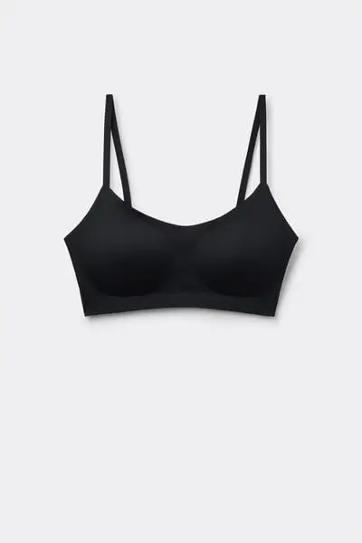 Reggiseno Push-Up Taglio Vivo Natural Lifting Plus Donna Nero
