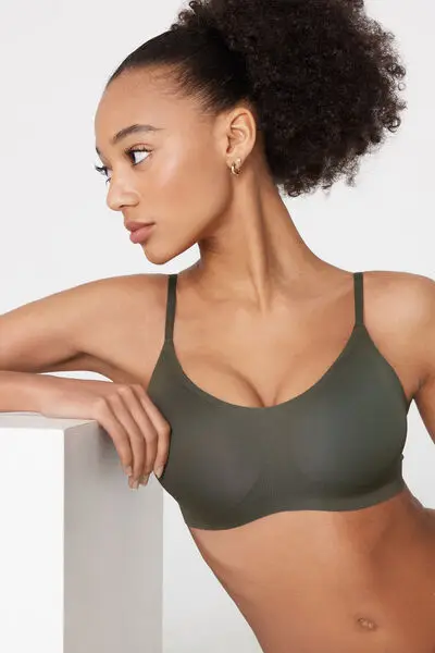 Reggiseno Push-Up Taglio Vivo Natural Lifting Plus Donna Verde miniatura 3