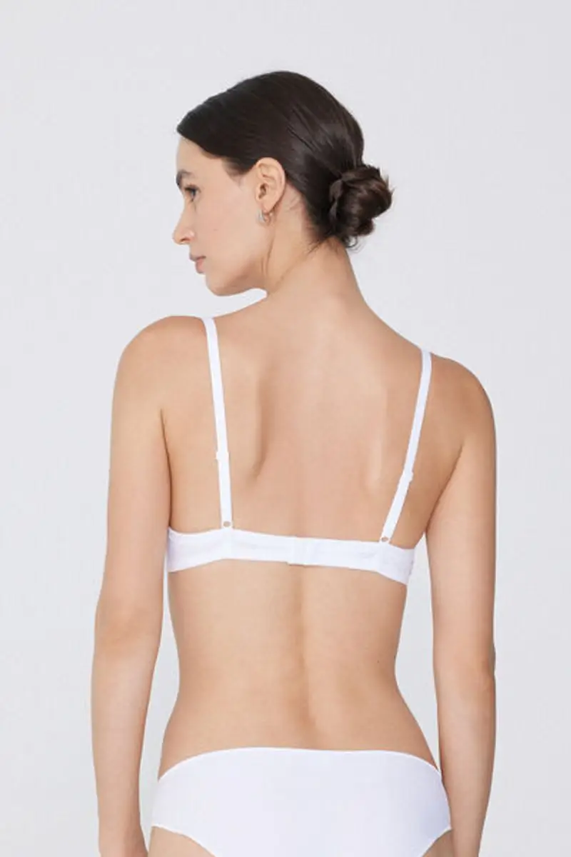 Tezenis Reggiseno super push-up in microfibra Riciclata Los Angeles Donna Bianco Taglia 3C miniatura 2