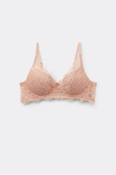 Reggiseno Super Push-up in Pizzo Riciclato Malibù Donna Naturale