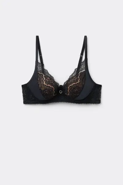 Reggiseno Super Push-up Malibù Dark Romance Donna Nero