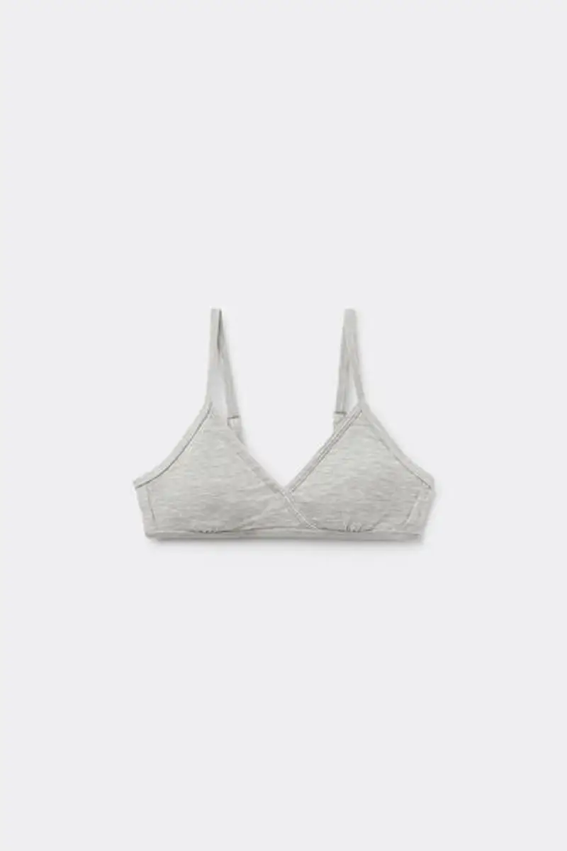 Tezenis Reggiseno Triangolo Bimba Imbottitura Estraibile Bambina Grigio Taglia L