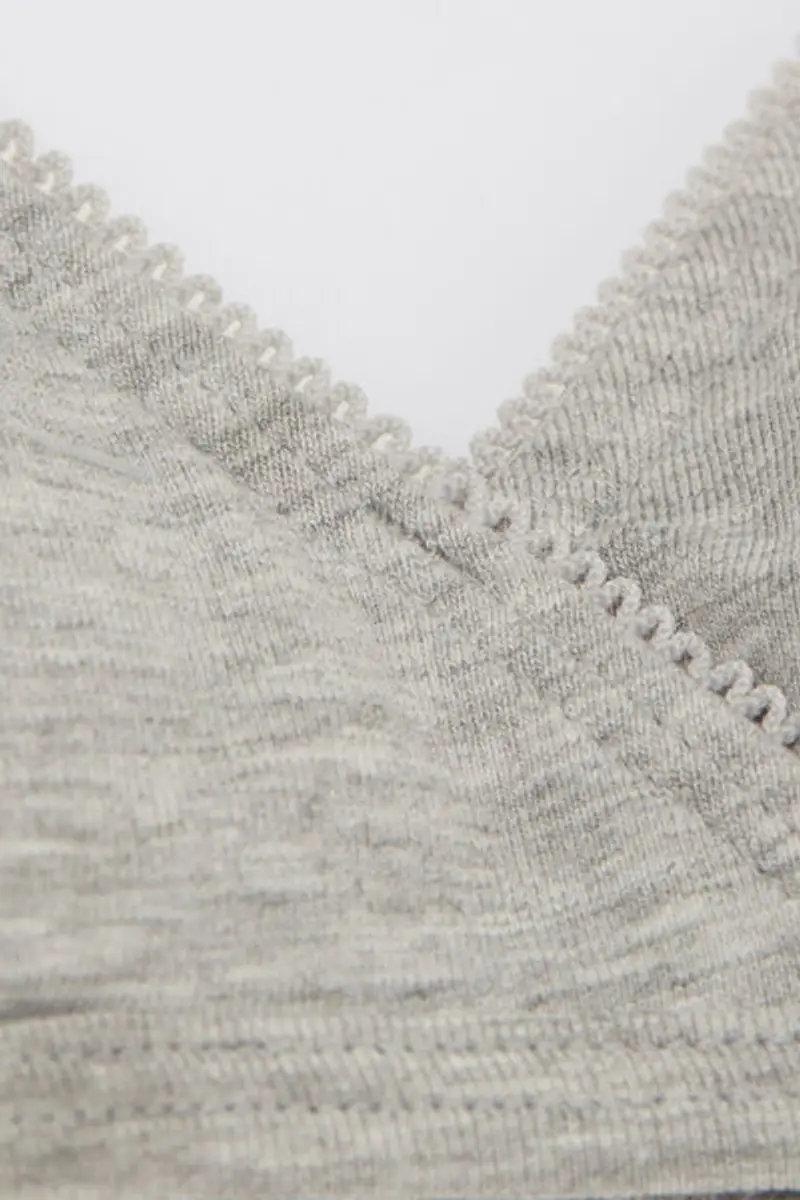 Tezenis Reggiseno Triangolo Bimba Imbottitura Estraibile Bambina Grigio Taglia L miniatura 2