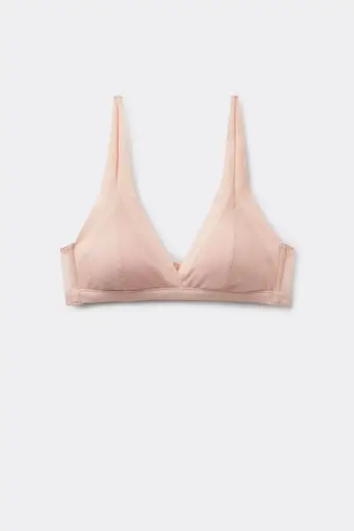 Reggiseno Triangolo Havana Essential Tulle Leggermente Imbottito Donna Rosa