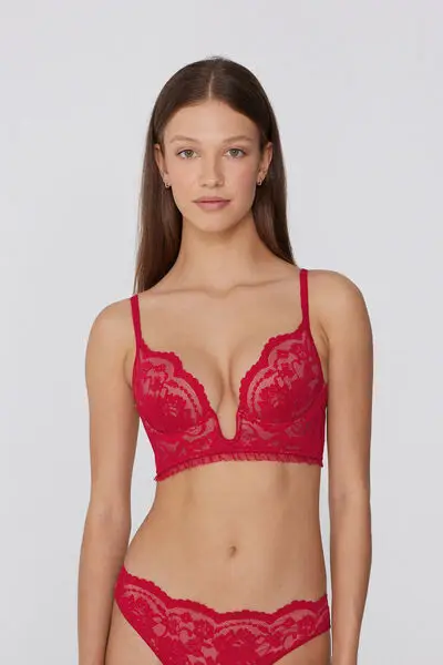 Reggiseno Triangolo Imbottito Ibiza Romantic Fantasy Donna Rosso miniatura 2