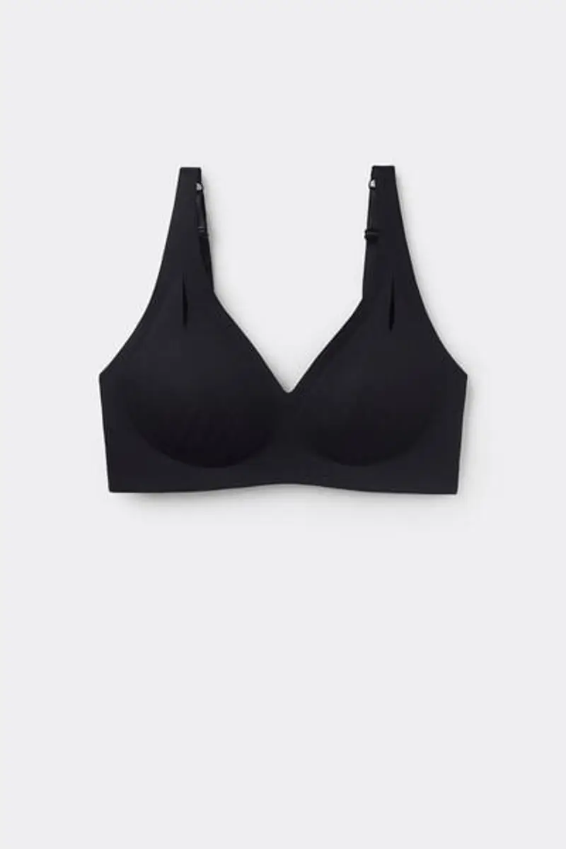 Tezenis Reggiseno Triangolo Taglio Vivo Natural Lifting Donna Nero Taglia 1B