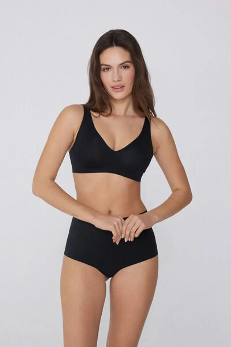 Tezenis Reggiseno Triangolo Taglio Vivo Natural Lifting Donna Nero Taglia 1B miniatura 3