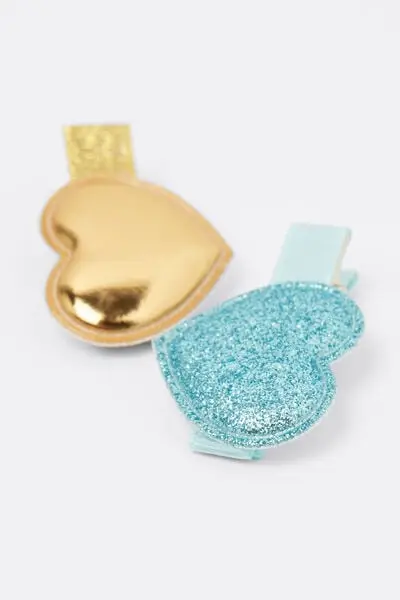 Set 2 Mollette per Capelli Unisex Stampa miniatura 2