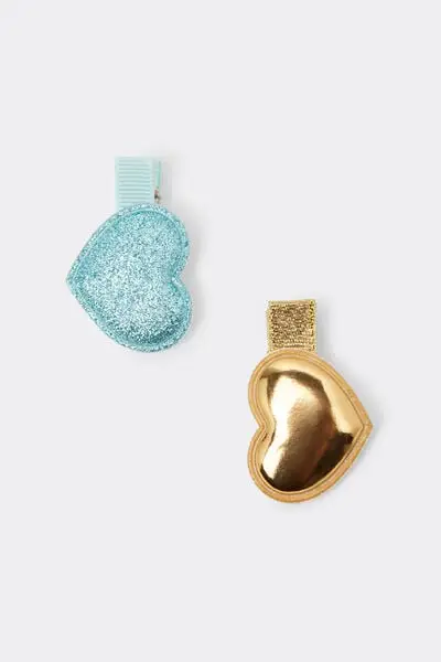 Set 2 Mollette per Capelli Unisex Stampa