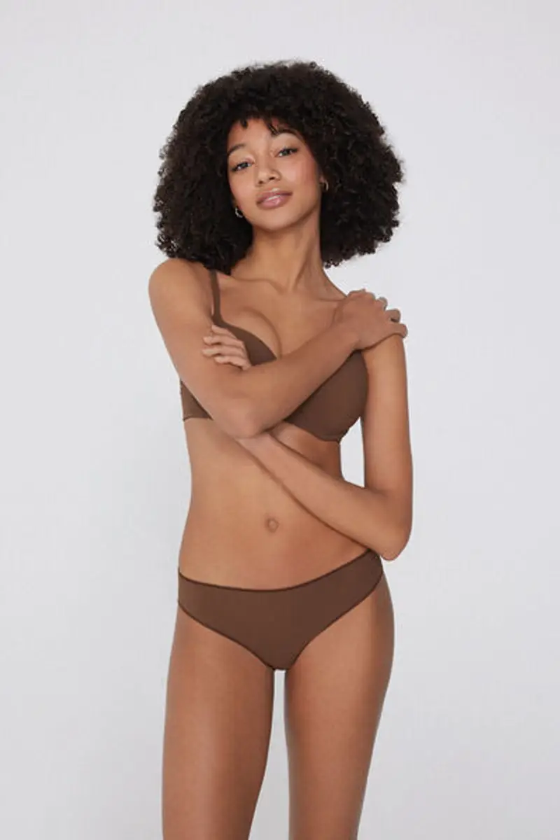 Tezenis Slip Donna Marrone 1083518 miniatura 3